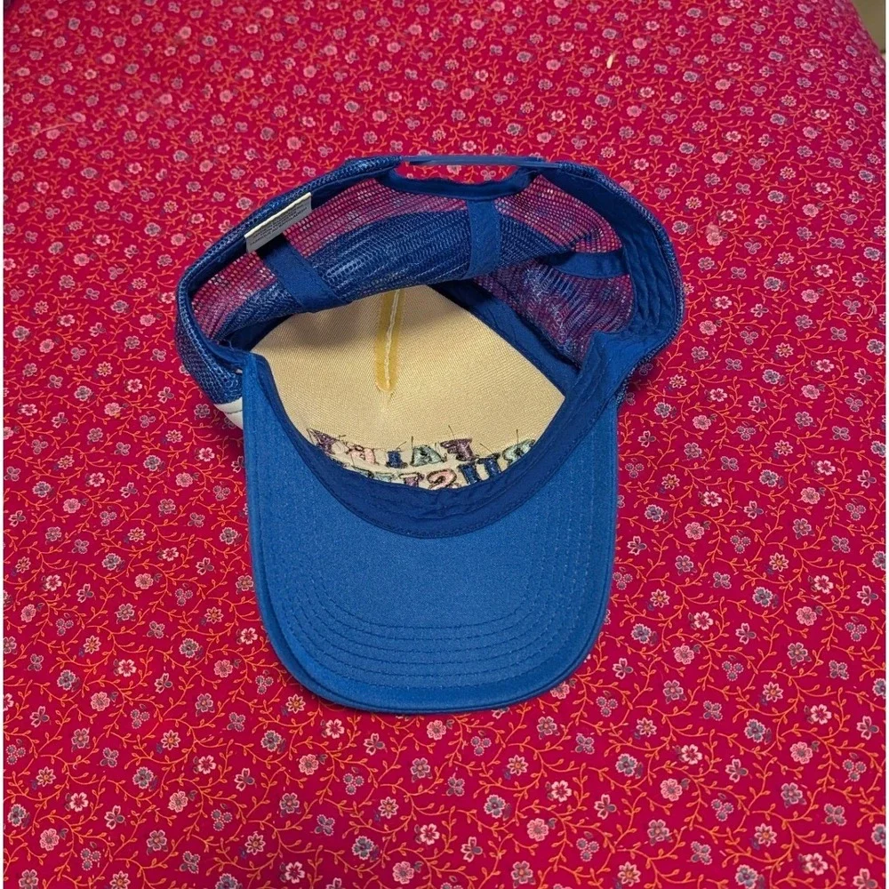 Fairy Business Trucker Hat‎ Blue White Embroidered Snapback Mesh Cap Unisex